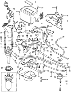 1979 Honda Accord Rubber, Cushion Diagram for 36058-657-003