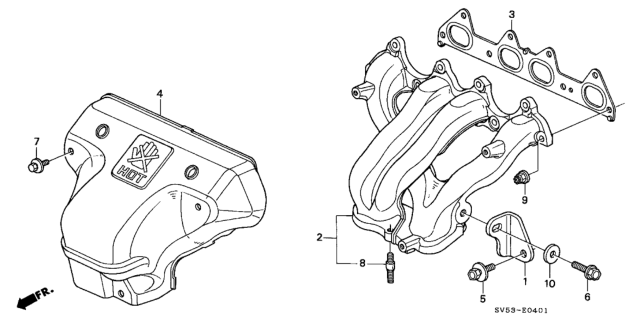 1997 Honda Accord Exhaust Manifold Diagram