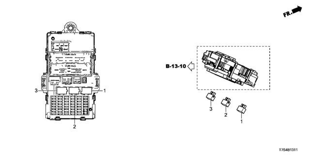 2017 Honda HR-V Control Unit (Cabin) Diagram 2