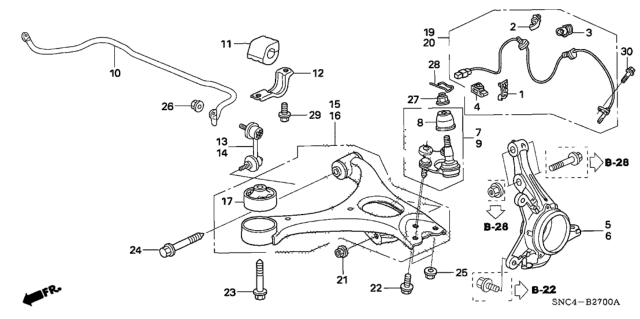 2009 Honda Civic Knuckle Diagram