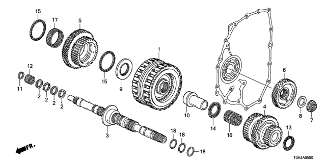 2012 Honda CR-V Collar (27X34X66.3) Diagram for 90501-PRP-000