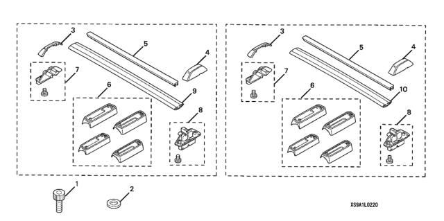 2006 Honda CR-V Base Carrier Diagram