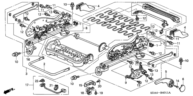 2006 Honda Accord Cap, L. Handle *YR239L* (KI IVORY) Diagram for 81622-SDA-A21ZC