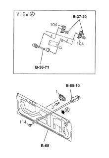 1995 Honda Passport Tailgate Handle Diagram