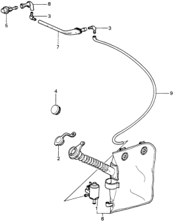 1982 Honda Civic 5 Door ** (WAGOVAN) KA HMT Rear Windshield Washer Diagram