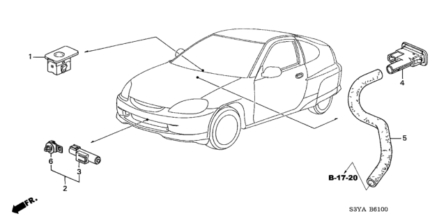 2006 Honda Insight A/C Sensor Diagram