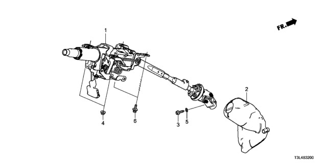 2015 Honda Accord Steering Column Diagram