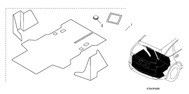 2016 Honda CR-V Cargo Liner Diagram