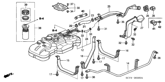 2006 Honda Element Fuel Tank Diagram