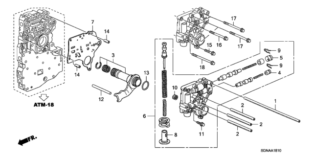 2007 Honda Accord AT Regulator (V6) Diagram