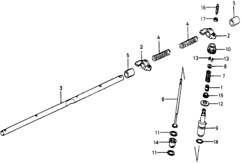 1978 Honda Accord Holder, Valve Diagram for 14771-657-030