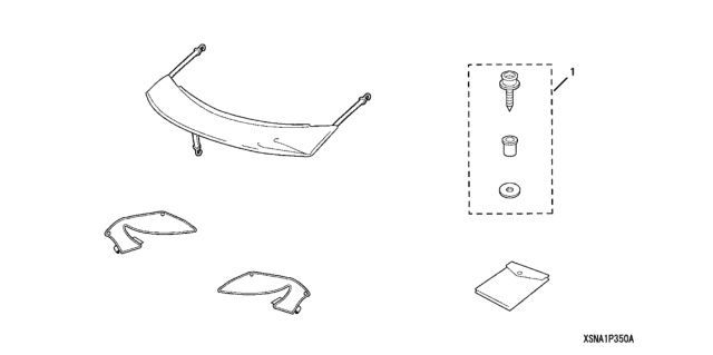 2009 Honda Civic 4 Door EX (NAVIGATION) KA 5AT Nose Mask (Half) Diagram
