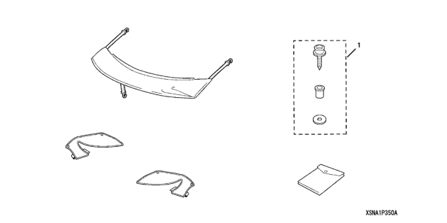 2009 Honda Civic Nose Mask (Half) Diagram