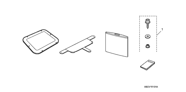 2008 Honda Element Skylight Shade Screen Diagram