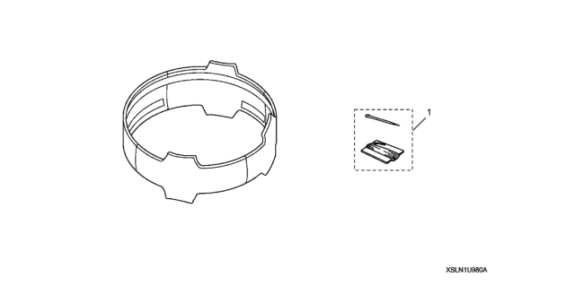 2007 Honda Fit Steering Wheel Cover Diagram