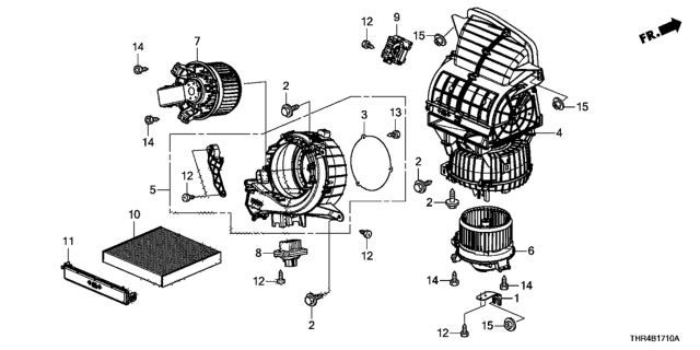 2019 Honda Odyssey Cover, Filter Diagram for 80295-THR-A41