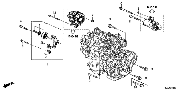 2019 Honda Accord Auto Tensioner Diagram