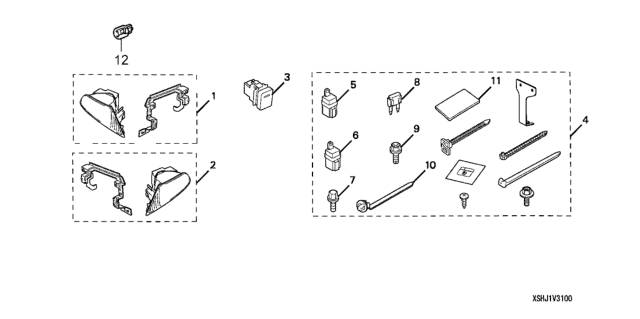 2005 Honda Odyssey Foglights Diagram