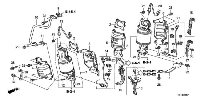 2012 Honda Accord Converter (V6) Diagram