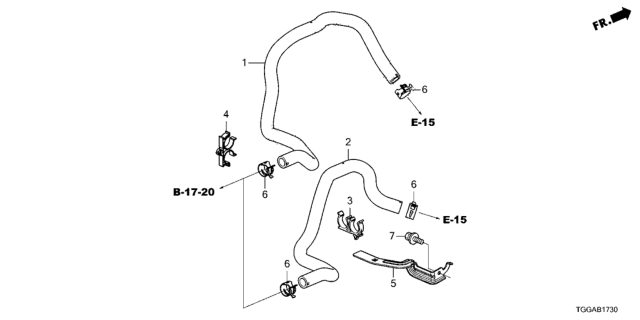 2021 Honda Civic Water Hose Diagram