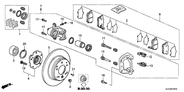 2014 Honda Ridgeline Rear Brake Diagram