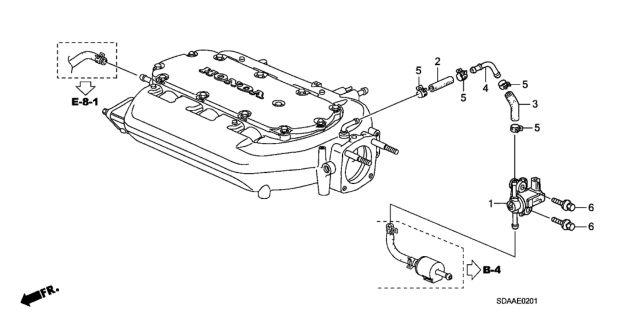 2007 Honda Accord Tubing (V6) Diagram