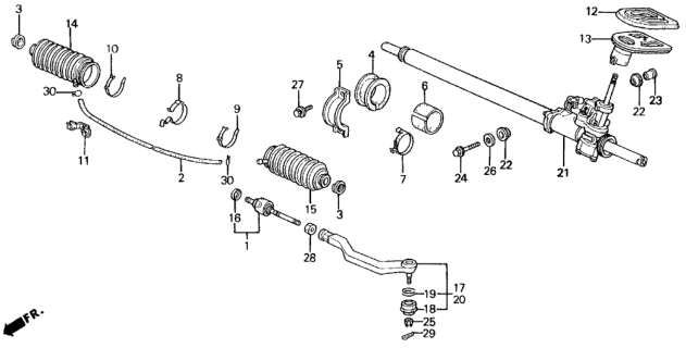 1994 Honda Civic 3 Door SI (ABS) KA 5MT P.S. Gear Box Diagram