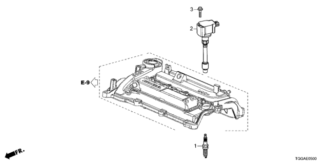 2021 Honda Civic Plug Top Coil - Spark Plug Diagram