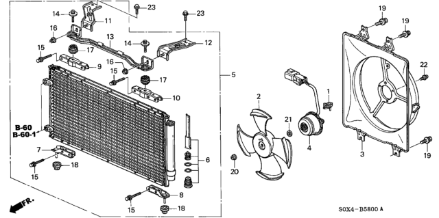 2004 Honda Odyssey Nut Diagram for 80113-S0X-A01