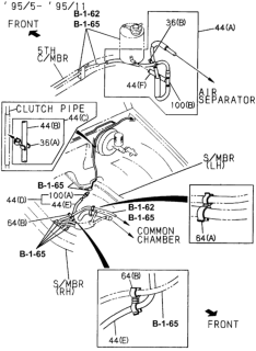 1995 Honda Passport A/C Evaporator System (Engine) Diagram 2