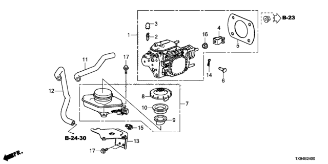 2013 Honda Fit EV Pedal Feel Simulator Diagram