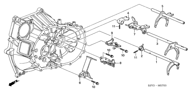 2003 Honda Insight Shift Fork Diagram