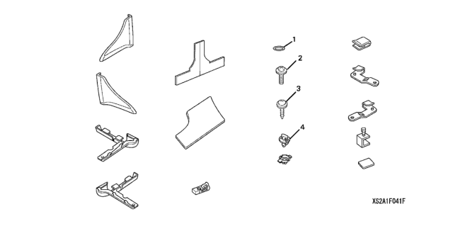 2008 Honda S2000 2 Door CR (WITH AC) KA 6MT Side Strake Diagram