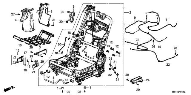 2021 Honda Odyssey HANDLE, R- *NH900L* Diagram for 81392-THR-A01ZD