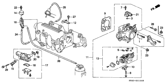 1993 Honda Civic Throttle Body Diagram