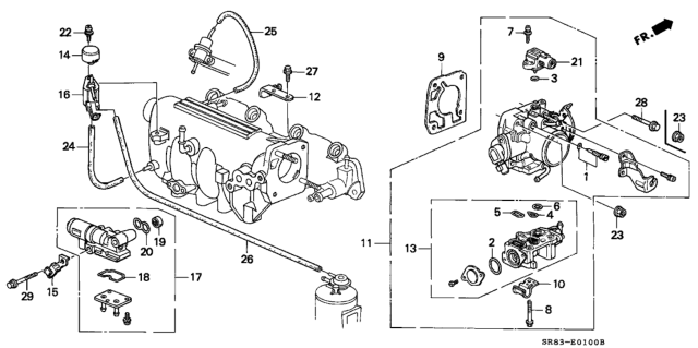 1994 Honda Civic Throttle Body Diagram