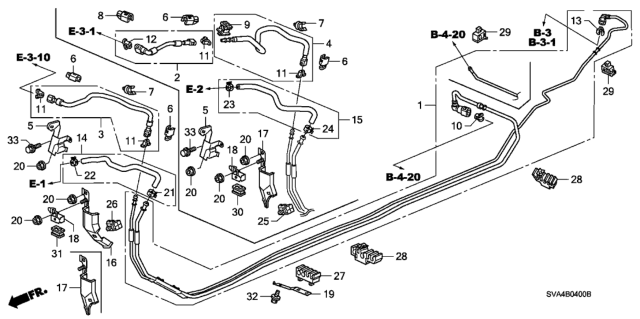 2009 Honda Civic Hose, Fuel Feed Diagram for 16722-RNA-A51