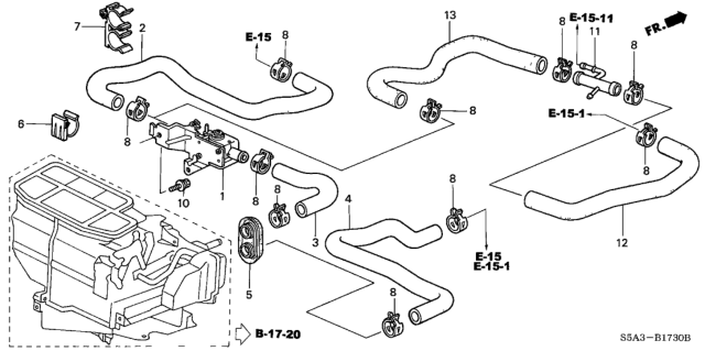 2003 Honda Civic Water Valve Diagram