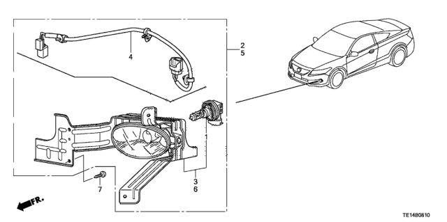 2012 Honda Accord Foglight Diagram