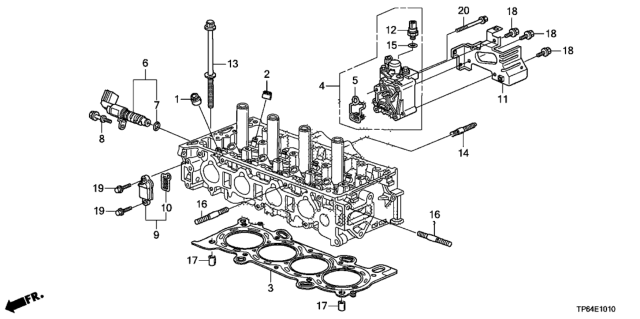 2013 Honda Crosstour 5 Door EXL (4 CYLINDER) KA 5AT VTC Oil Control Valve (L4) Diagram