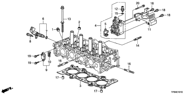 2014 Honda Crosstour VTC Oil Control Valve (L4) Diagram