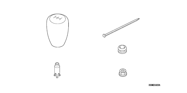 2005 Honda Accord Shift Knob (Aluminum) Diagram