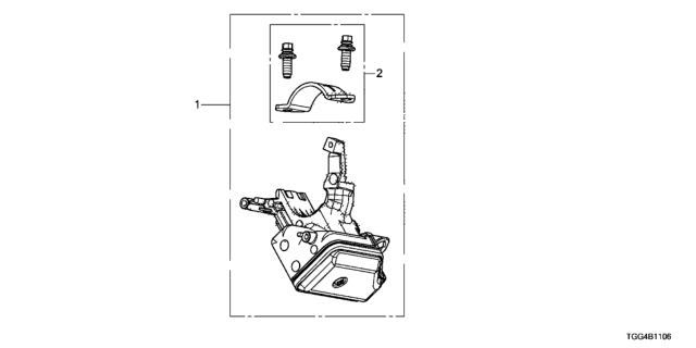 2017 Honda Civic Key Cylinder Components (Smart) Diagram