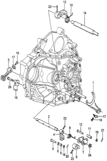 1979 Honda Prelude 2 Door ** KA HMT HMT Shift Lever Shaft Diagram