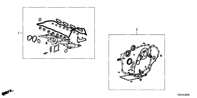 2016 Honda Civic Gasket Kit Diagram