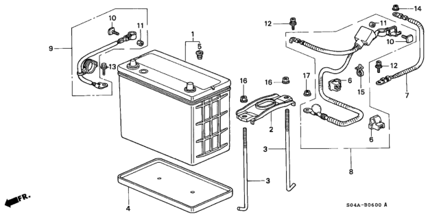 2000 Honda Civic Battery Diagram