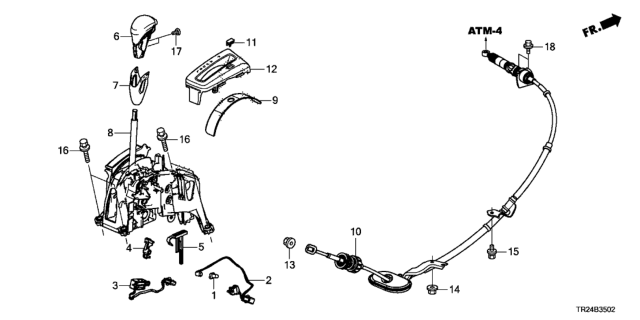 2014 Honda Civic Wire, Control Diagram for 54315-TR2-A53