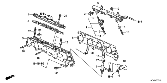 2011 Honda Element Fuel Injector Diagram