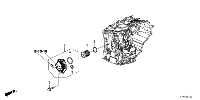 2021 Honda HR-V AT CVTF Warmer Diagram