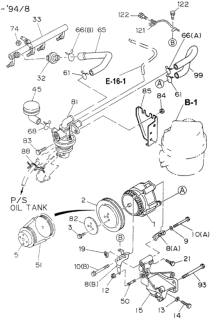 1994 Honda Passport Nut (Gear Ratio 41/10) (8) Diagram for 9-09110-508-0